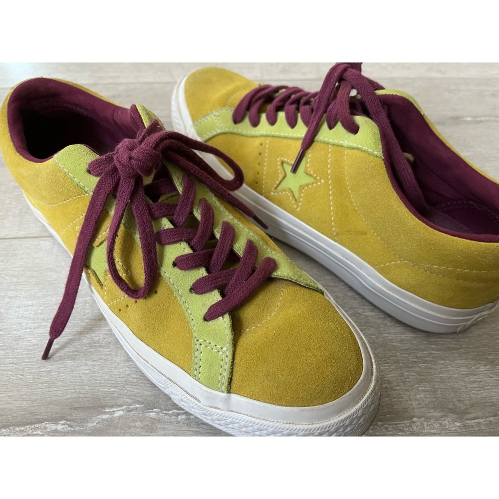 Converse One Star OX Sneakers - Apple Green/Sharp Green - Picture 4 of 9